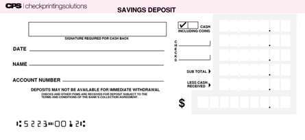 Pink Savings Deposit Counter Form