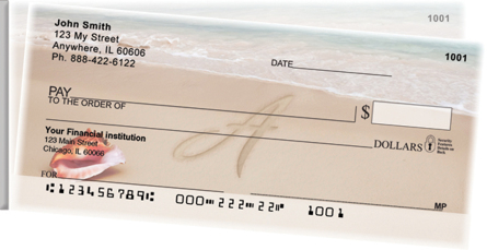 Sand Written Monogram A Side Tear Personal Checks