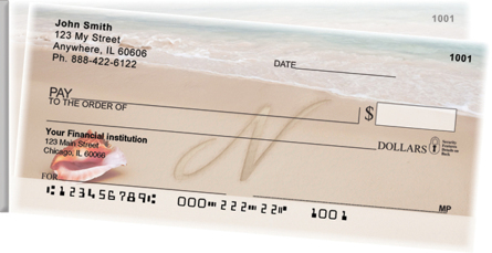 Sand Written Monogram N Side Tear Personal Checks