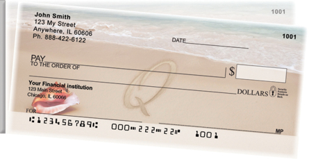 Sand Written Monogram Q Side Tear Personal Checks
