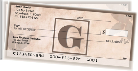 Simplistic Monogram G Side Tear Checks