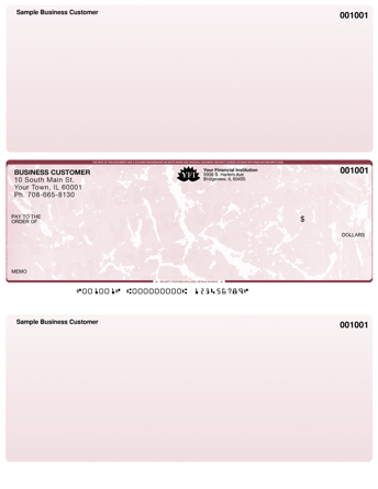 Burgundy Marble Middle Laser Checks