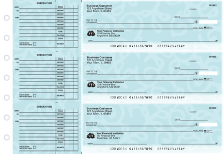 Swirls Accounts Payable Designer Business Checks
