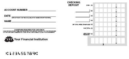 Checking Deposit Counter Form Style 4