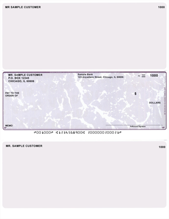 Violet Marble Middle Laser Checks