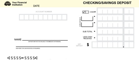 Security Bank Yellow Checking or Savings Deposit