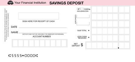 First Bank of Manhattan Pink Savings Deposit