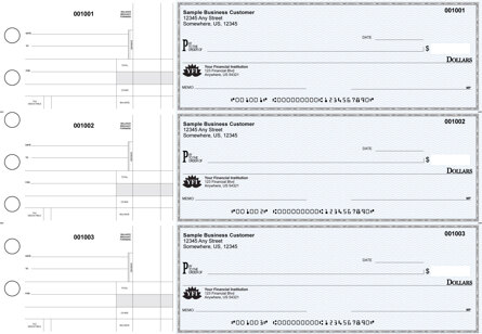 Blue Safety Standard Disbursement Business Checks
