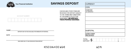 Blue Savings Deposit