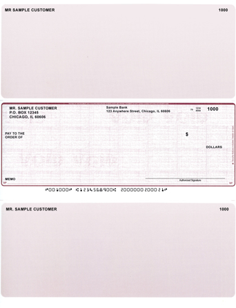 Burgundy Safety Middle Laser Checks